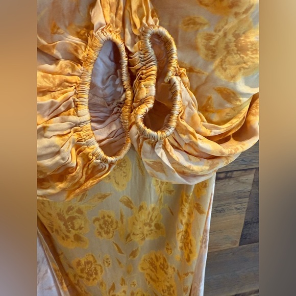 $258 Jen's Pirate Booty Yellow Electro Floral Sonora Maxi Dress - Picture 7 of 11